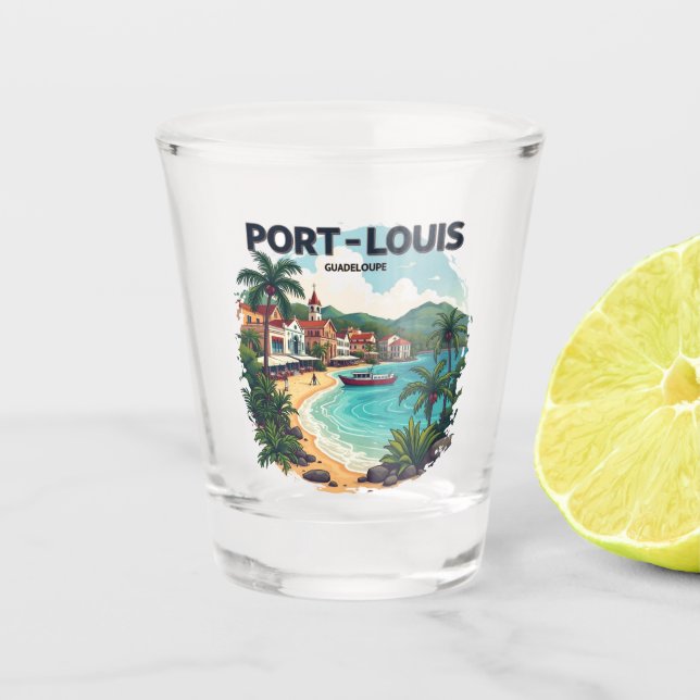GUADELOUPE SHOT GLASS (Front)