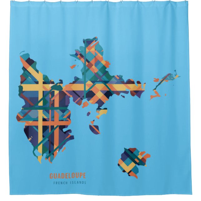 Guadeloupe Shower Curtain (Front)