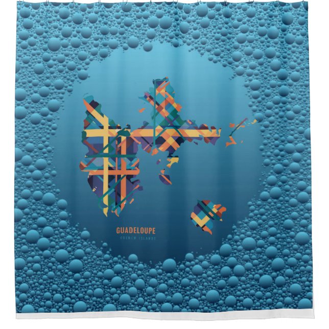 Guadeloupe Shower Curtain (Front)