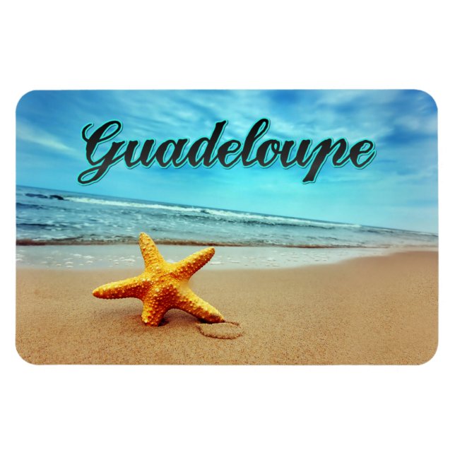 Guadeloupe starfish magnet (Horizontal)