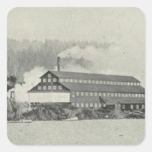 Gualala Mill, California Square Sticker