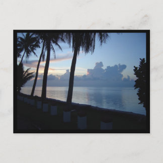 Guam Beach Park Sunset Postcard