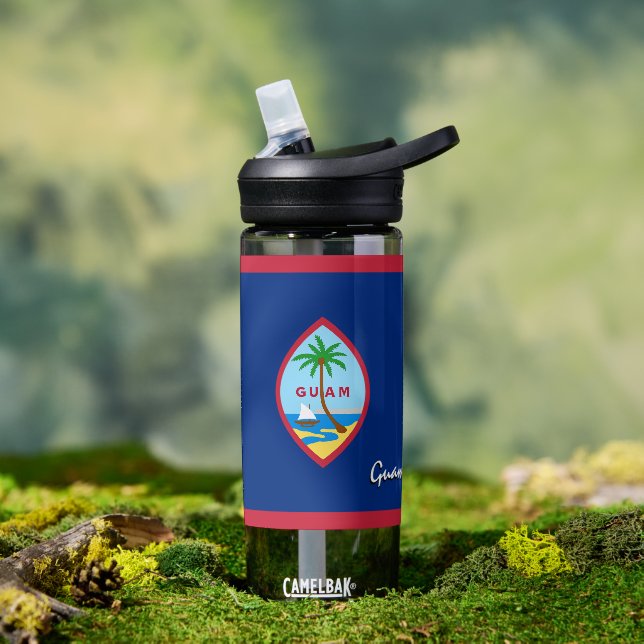 Guam bottle, patriotic Guam Flag Water Bottle (Outdoor)