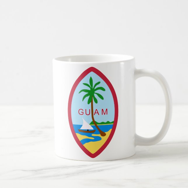 GUAM - emblem/flag/coat of arms/symbol Coffee Mug (Right)