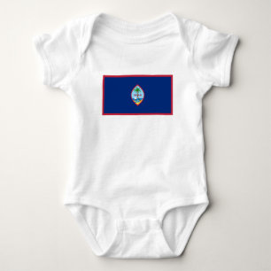 Guam Flag Baby Bodysuit