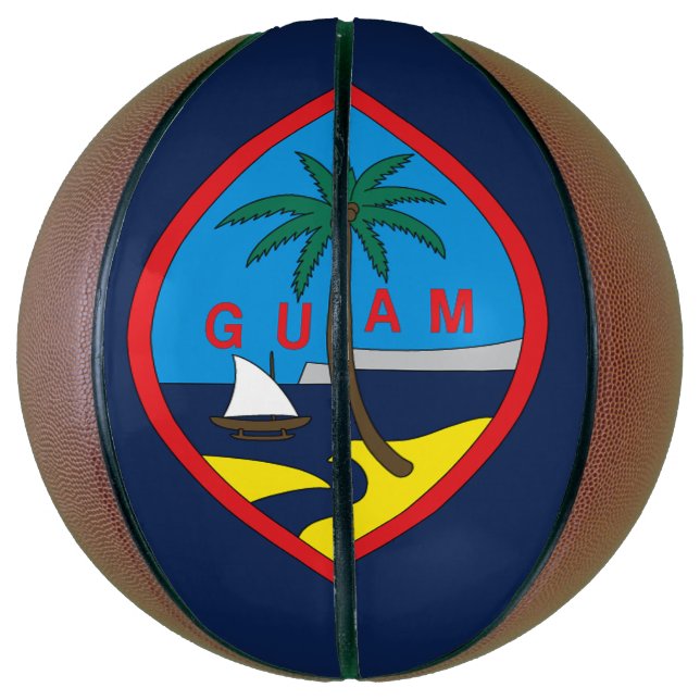 Guam Flag Basketball (Vertical)