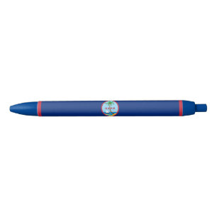 Guam Flag Black Ink Pen