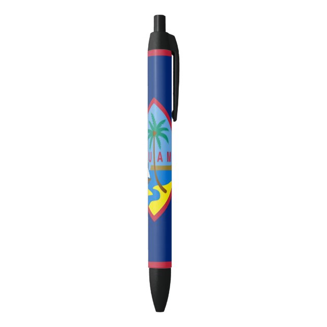 GUAM FLAG BLACK INK PEN (Bottom (Vertical))