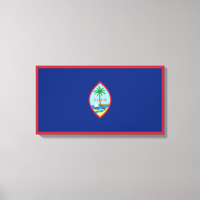 Guam Flag Canvas Print (Front)