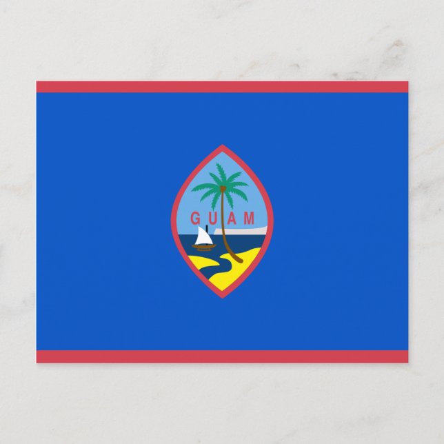 Guam Flag GU Postcard (Front)