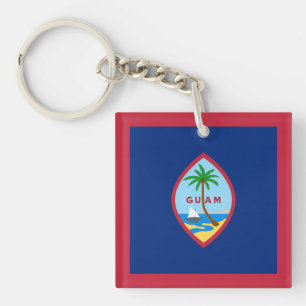 Guam Flag Key Ring
