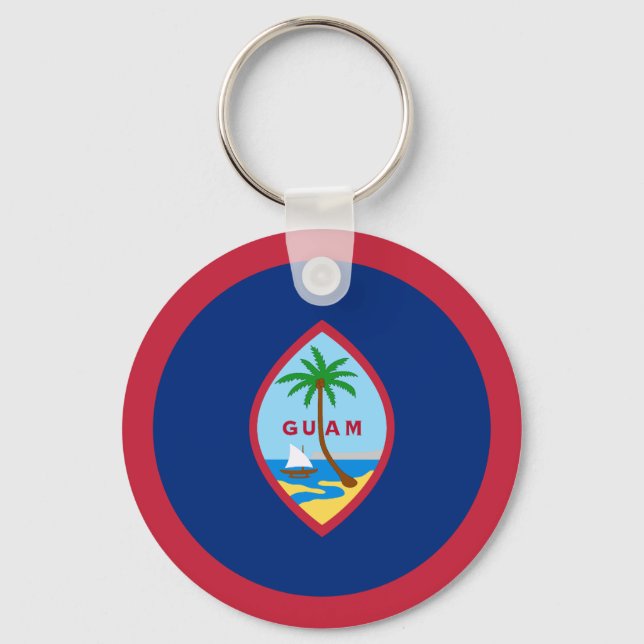 Guam Flag Key Ring (Front)