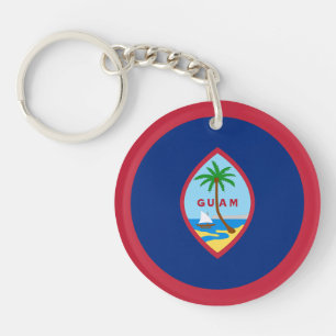 Guam Flag Key Ring