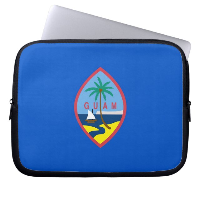 Guam Flag Laptop Sleeve (Front)