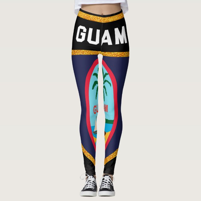 Guam Flag Leggings (Front)