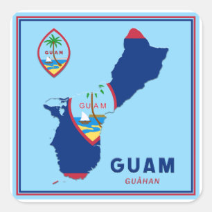 Guam Flag Map & Seal