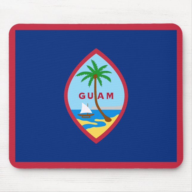 Guam Flag Mouse Mat (Front)