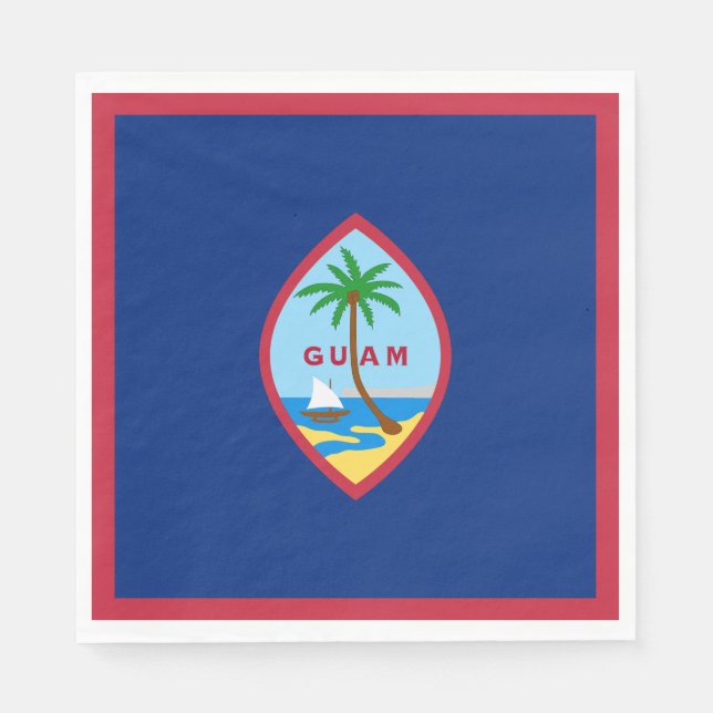 Guam Flag Napkin (Front)