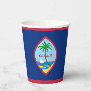 Guam Flag Paper Cups