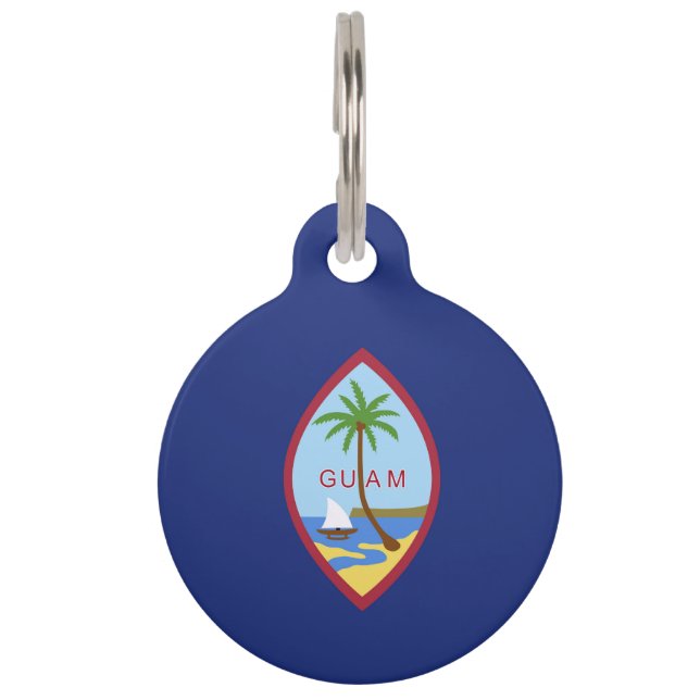 Guam flag pet tag (Front)