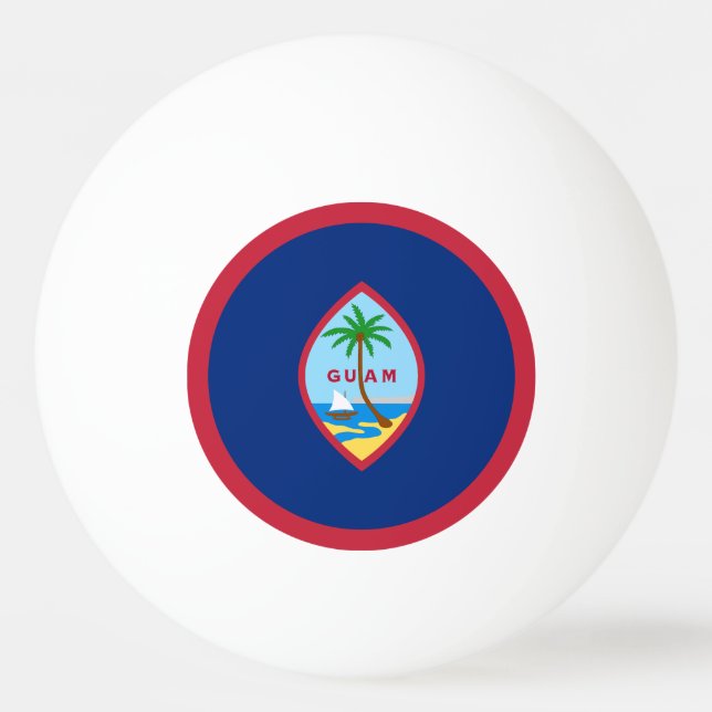 Guam Flag Ping Pong Ball (Front)