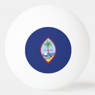 Guam flag ping pong ball