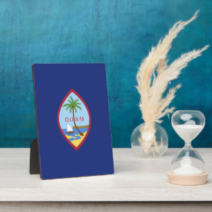 Guam flag plaque