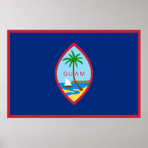 Guam flag  poster