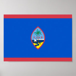 Guam Flag Poster
