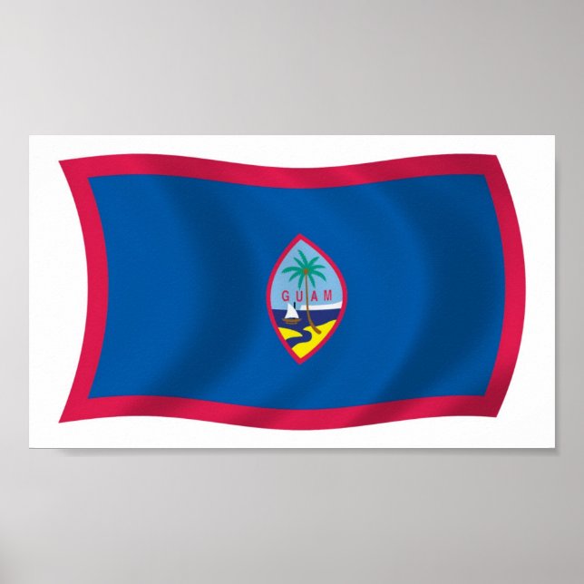 Guam Flag Poster Print (Front)