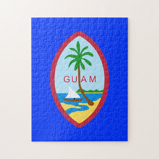 Guam Flag Puzzle (Vertical)