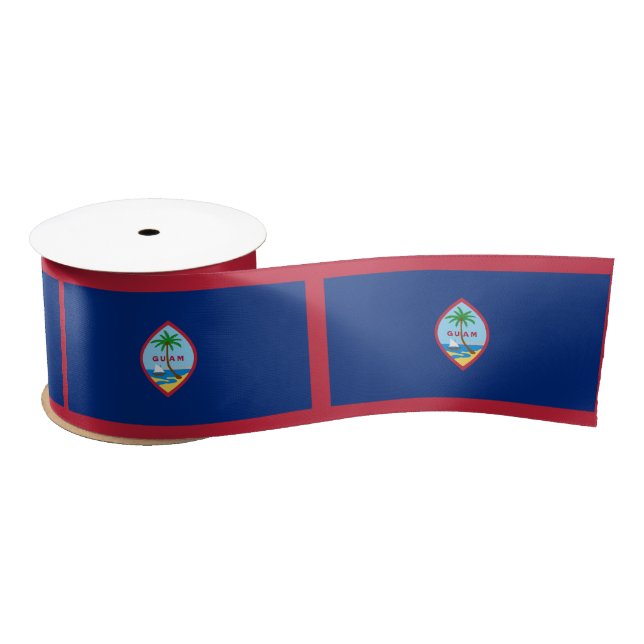 Guam Flag Satin Ribbon (Spool)