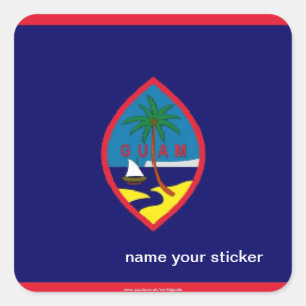 Guam flag sticker