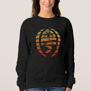 Guam Flag Sunset Design Chamorro Sweatshirt