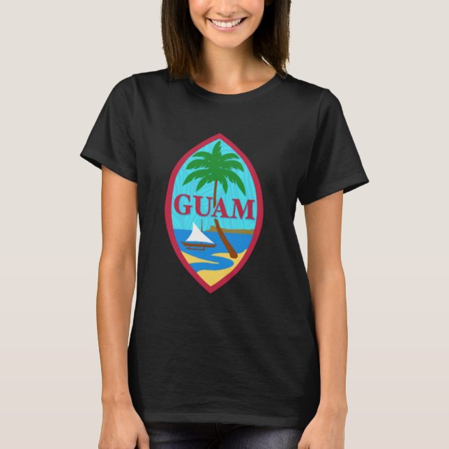 Guam Flag T shirt Mens Women Kids  Chamorro Guaman (Front)
