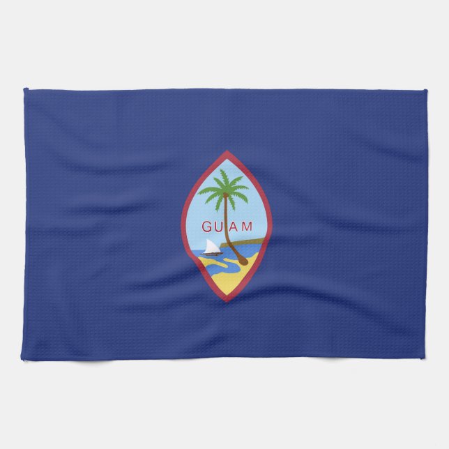 Guam flag tea towel (Horizontal)