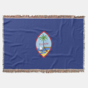 Guam flag throw blanket