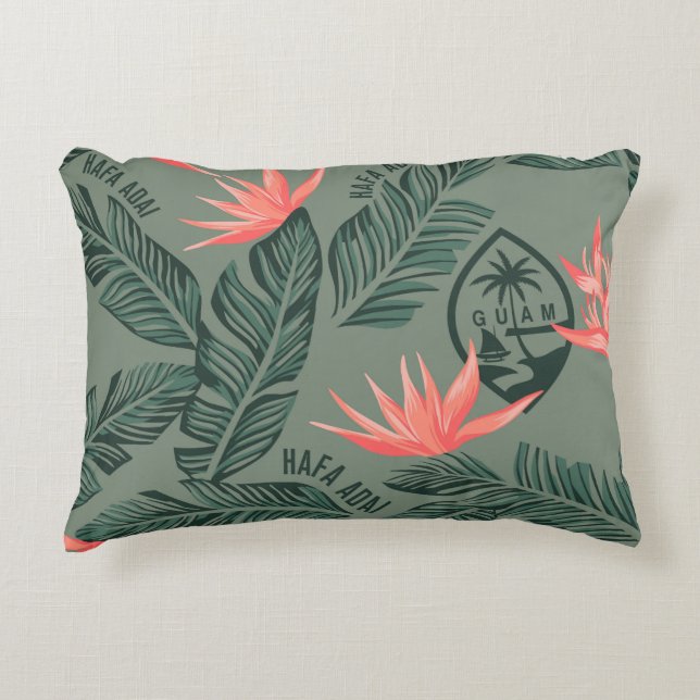 GUAM FLAG TROP PILLOW (Front)