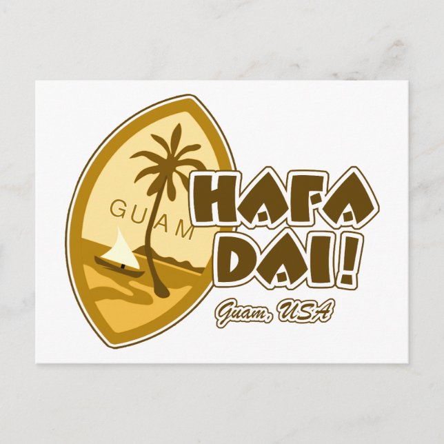 Guam Hafa Dai Postcard (Front)