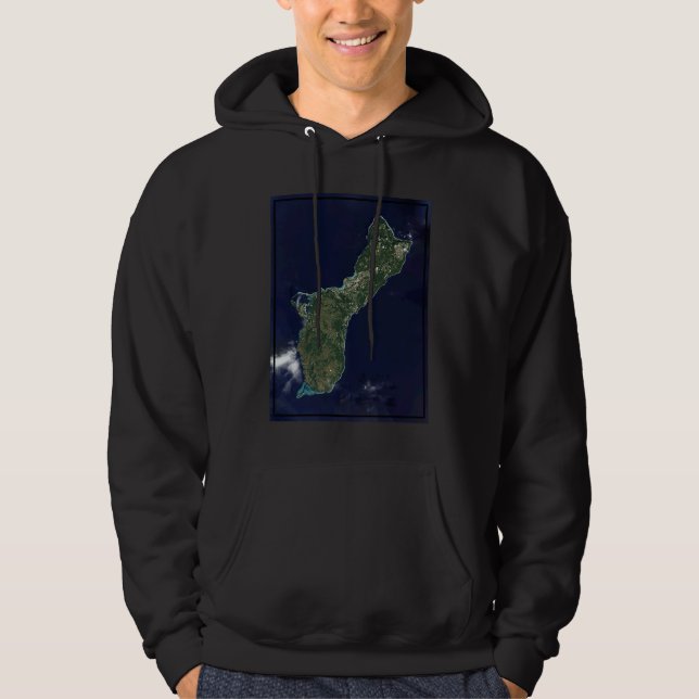 Guam Island Aerial Photograph Hoodie (Front)