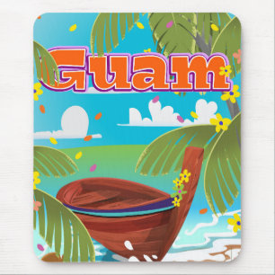 Guam Island holiday travel poster. Mouse Mat