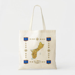 Guam Map + Flags Bag