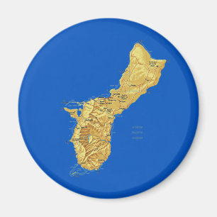 Guam Map Magnet