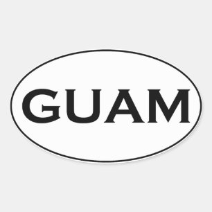 GUAM OVAL STICKER