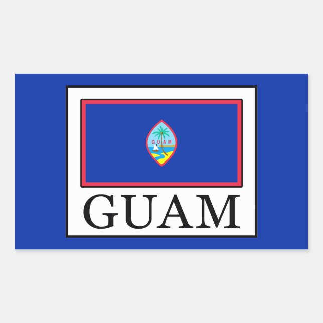 Guam Rectangular Sticker (Front)