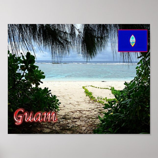 Guam - Ritidian Beach Poster (Front)