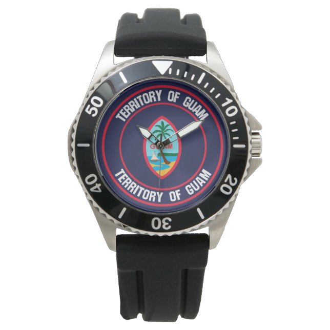 Guam Round Emblem Watch (Front)