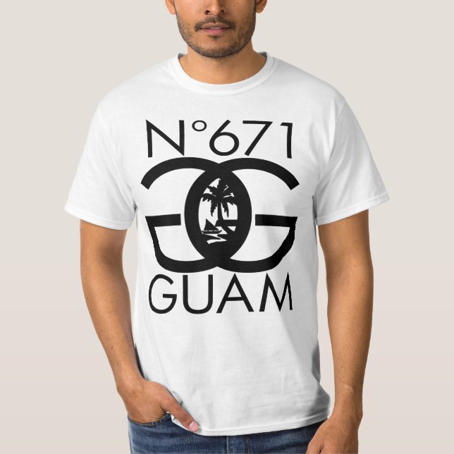 GUAM RUN 671 Number Seal T-Shirt (Front)