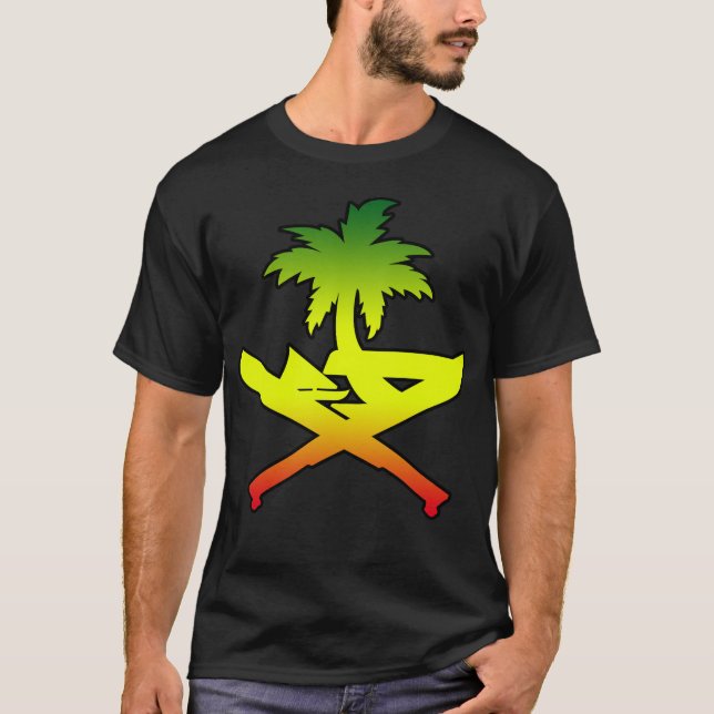 GUAM RUN 671 Reggae Machete Seal T-Shirt (Front)