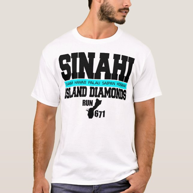 GUAM RUN 671 Sinahi Island Diamonds T-Shirt (Front)